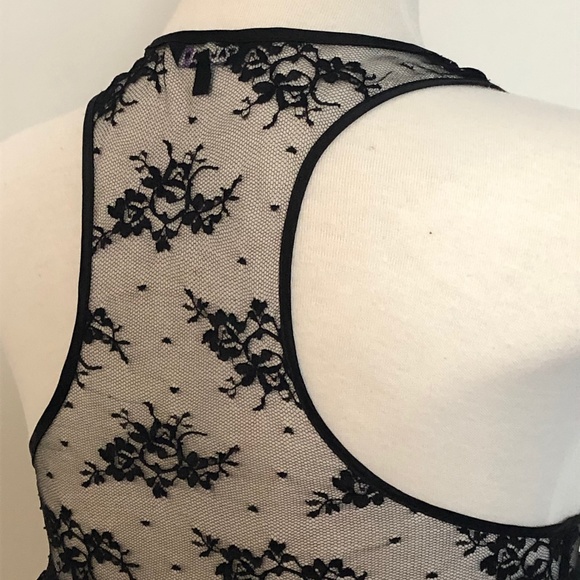 Like-New Black Dotted-Lace Talula/Aritzia Tank Top - Picture 13 of 14